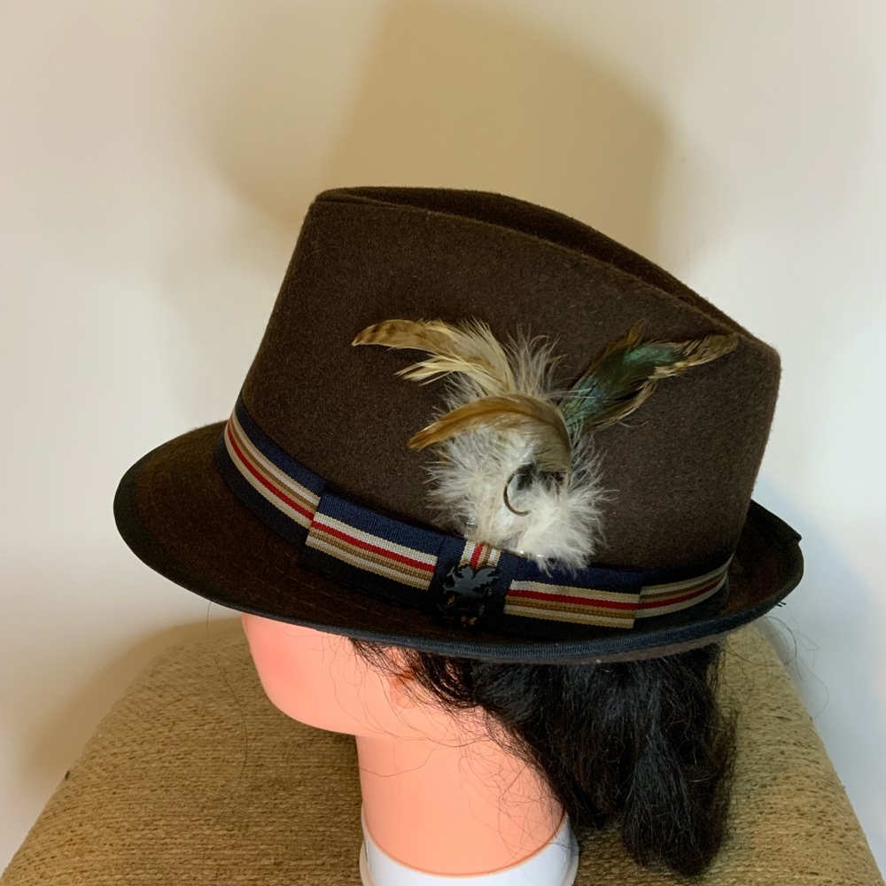 Stacy adams Brown wool fedora